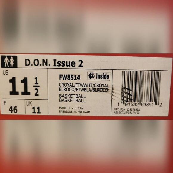 D.O.N. Issue 2 Royal Blue basketball shoes - Picture 4 of 4